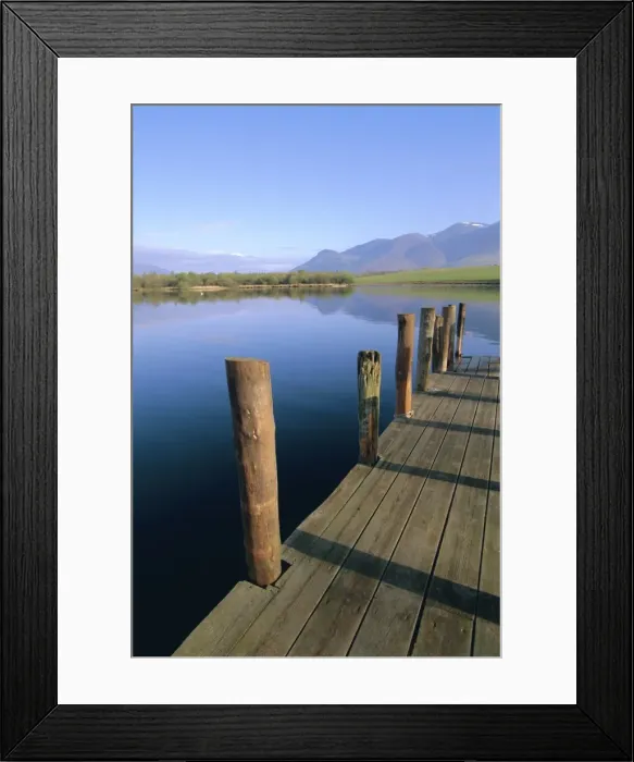 Framed Print : Keswick Landing Stage, Derwentwater (Derwent Water), Lake District National Park Framed Print : Keswick Landing Stage, Derwentwater (Derwent Water), Lake District National Park
