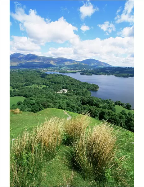 Derwent Water and Lonscale Fell from Cat Bells, Lake District National Park
