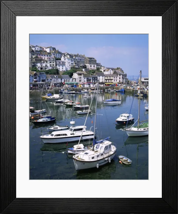 Framed Print : Harbour, Brixham, south Devon, England, United Kingdom, Europe Framed Print : Harbour, Brixham, south Devon, England, United Kingdom, Europe