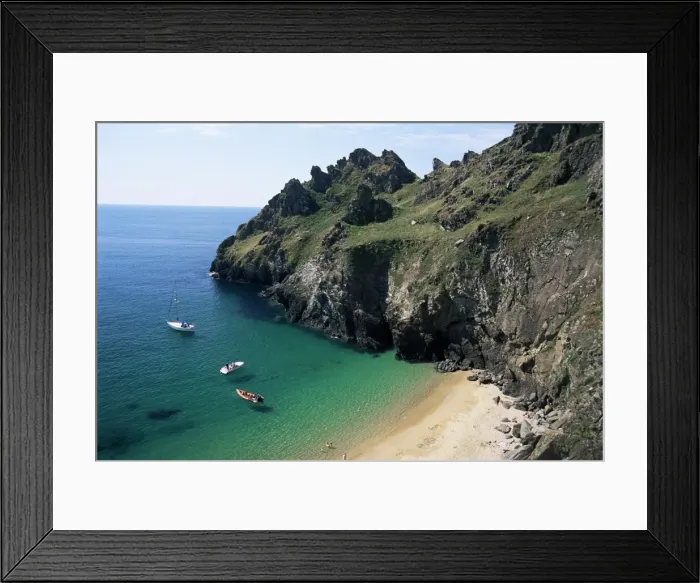 Framed Print : South coast near Prawle Point, Devon, England, United Kingdom, Europe Framed Print : South coast near Prawle Point, Devon, England, United Kingdom, Europe