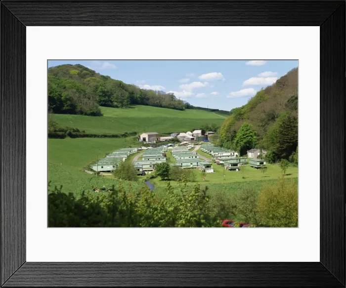 Framed Print : Caravan site near Salcombe, Devon, England, United Kingdom, Europe Framed Print : Caravan site near Salcombe, Devon, England, United Kingdom, Europe