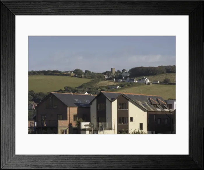 Framed Print : Holiday flats in the village of East Portlemouth, Salcombe, South Hams Framed Print : Holiday flats in the village of East Portlemouth, Salcombe, South Hams