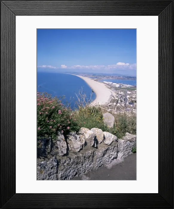 Framed Print : Chesil Beach and Portland Harbour, Isle of Portland, Dorset, England, United Kingdom Framed Print : Chesil Beach and Portland Harbour, Isle of Portland, Dorset, England, United Kingdom