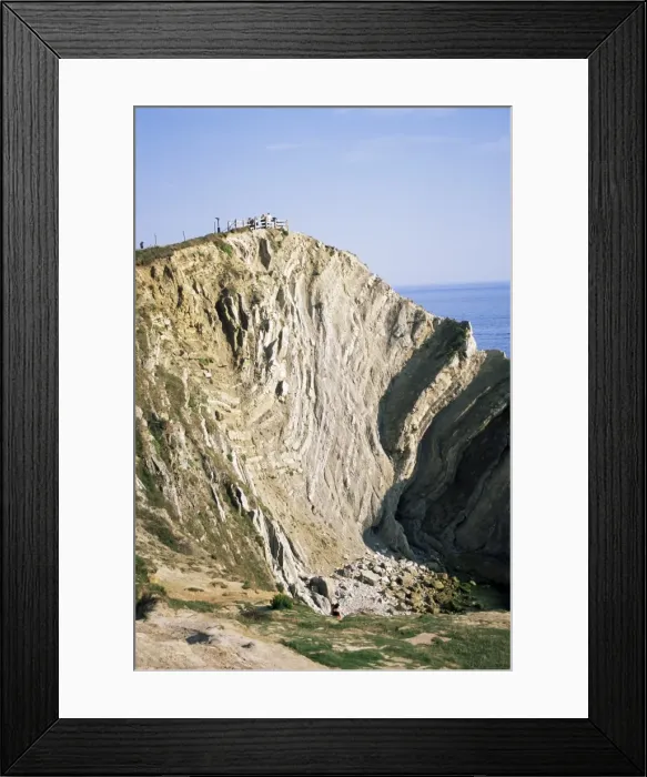 Framed Print : Folded limestone, Stair Hole, Lulworth Cove, Dorset, England, United Kingdom, Europe Framed Print : Folded limestone, Stair Hole, Lulworth Cove, Dorset, England, United Kingdom, Europe