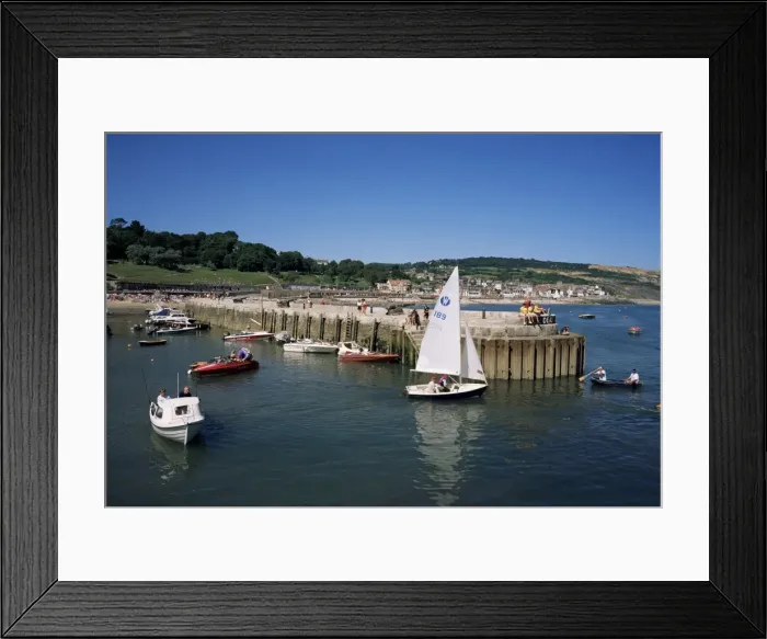 Framed Print : Lyme Regis from Cobb Quay, Lyme Regis, Dorset, England, United Kingdom, Europe Framed Print : Lyme Regis from Cobb Quay, Lyme Regis, Dorset, England, United Kingdom, Europe