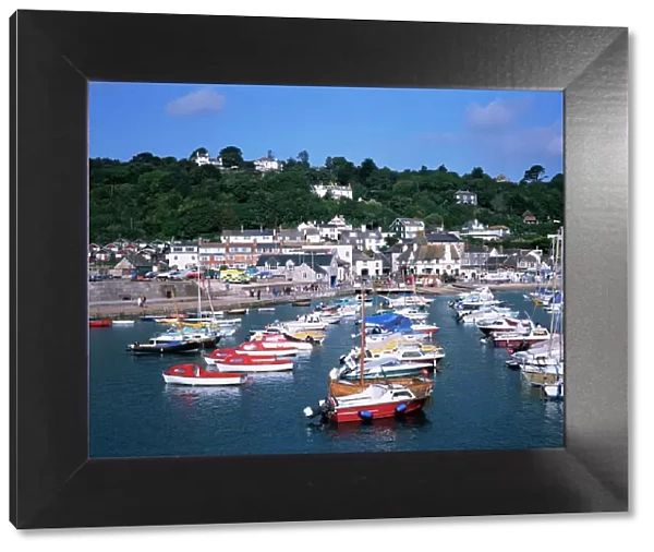 The harbour from the Cobb, Lyme Regis, Dorset, England, United Kingdom, Europe