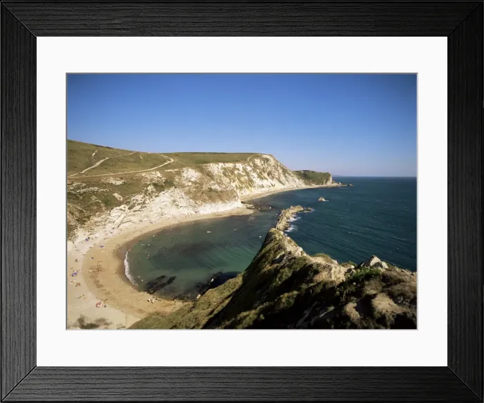 Framed Print : St. Oswalds Bay, Dorset, England, United Kingdom, Europe Framed Print : St. Oswalds Bay, Dorset, England, United Kingdom, Europe