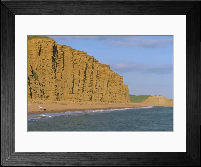 Framed Print : Cliffs towering over West Bay Beach, Dorset, England, United Kingdom, Europe Framed Print : Cliffs towering over West Bay Beach, Dorset, England, United Kingdom, Europe