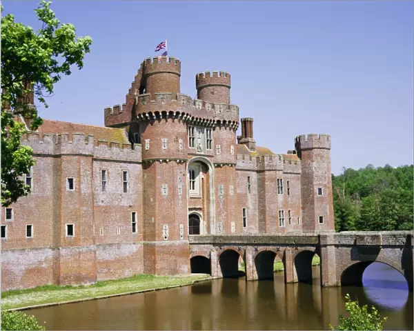 Herstmonceux Castle, East Sussex, England, UK, Europe