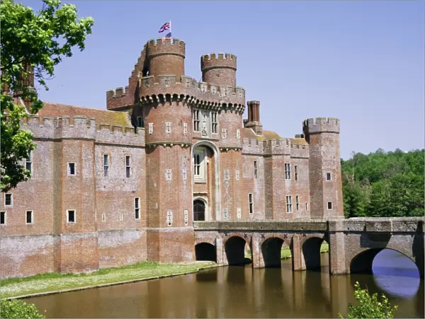 Herstmonceux Castle, East Sussex, England, UK, Europe