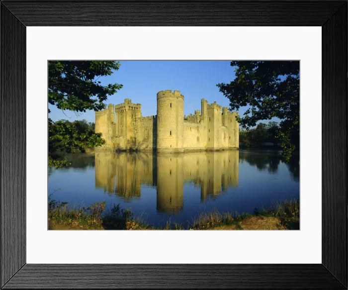 Framed Print : Bodiam Castle from the southeast, East Sussex, England, UK, Europe Framed Print : Bodiam Castle from the southeast, East Sussex, England, UK, Europe