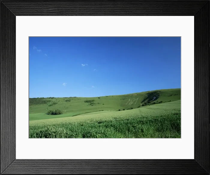 Framed Print : View to the Long Man of Wilmington, South Downs, East Sussex, England, United Kingdom Framed Print : View to the Long Man of Wilmington, South Downs, East Sussex, England, United Kingdom