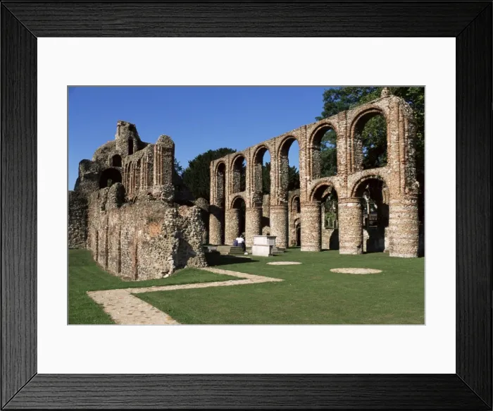 Framed Print : St. Botolphs Priory, dating from Norman times, Colchester, Essex, England Framed Print : St. Botolphs Priory, dating from Norman times, Colchester, Essex, England