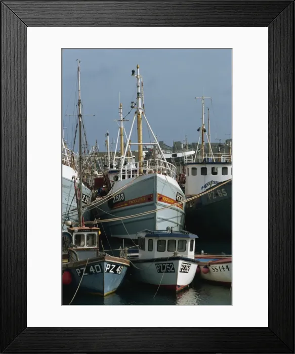Framed Print : Fishing boats, Newlyn, Cornwall, England, United Kingdom, Europe Framed Print : Fishing boats, Newlyn, Cornwall, England, United Kingdom, Europe