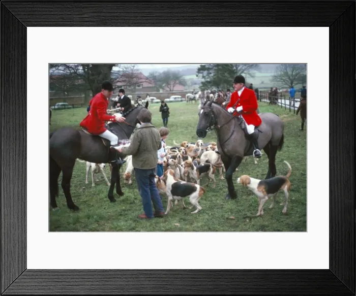 Framed Print : Huntsmen and hounds, South Berkshire, England, United Kingdom, Europe Framed Print : Huntsmen and hounds, South Berkshire, England, United Kingdom, Europe
