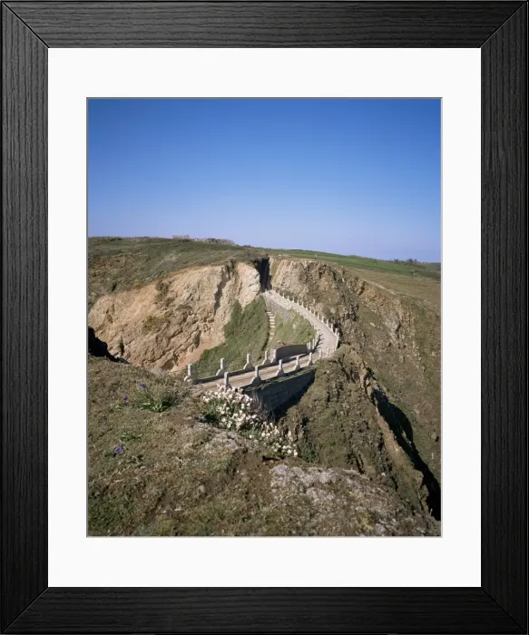 Framed Print : La Coupee, looking north from Little Sark to Sark, Channel Islands, United Kingdom Framed Print : La Coupee, looking north from Little Sark to Sark, Channel Islands, United Kingdom