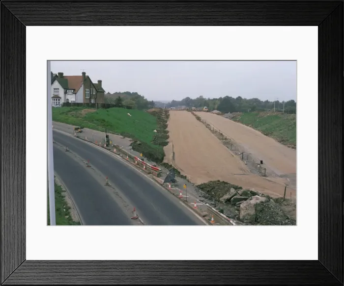 Framed Print : New road under construction, Worcestershire, England, United Kingdom, Europe Framed Print : New road under construction, Worcestershire, England, United Kingdom, Europe