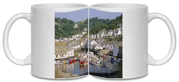 The harbour and village, Polperro, Cornwall, England, UK