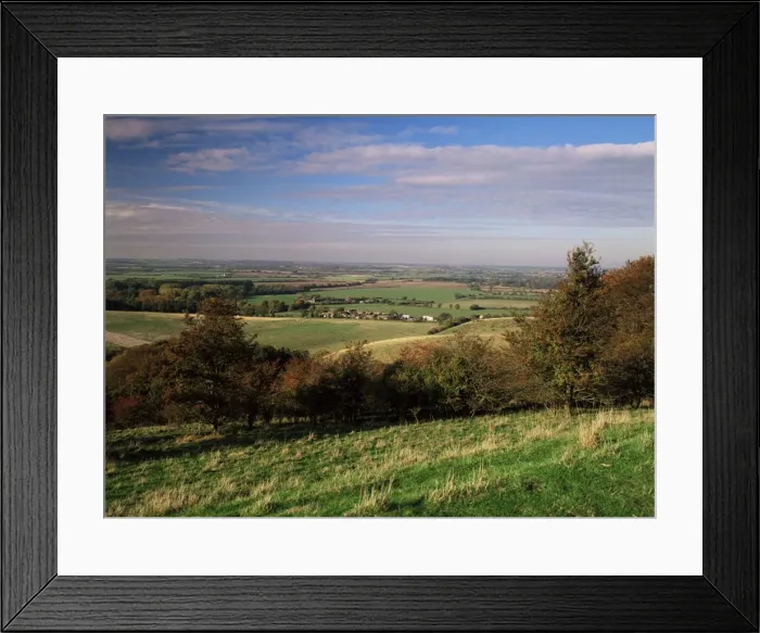 Framed Print : View from the Pegston Hills, an Area of Outstanding Natural Beauty, of Hertfordshire Framed Print : View from the Pegston Hills, an Area of Outstanding Natural Beauty, of Hertfordshire