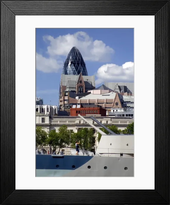 Framed Print : Tourists on board the warship HMS Belfast, moored on the River Thames, London Framed Print : Tourists on board the warship HMS Belfast, moored on the River Thames, London