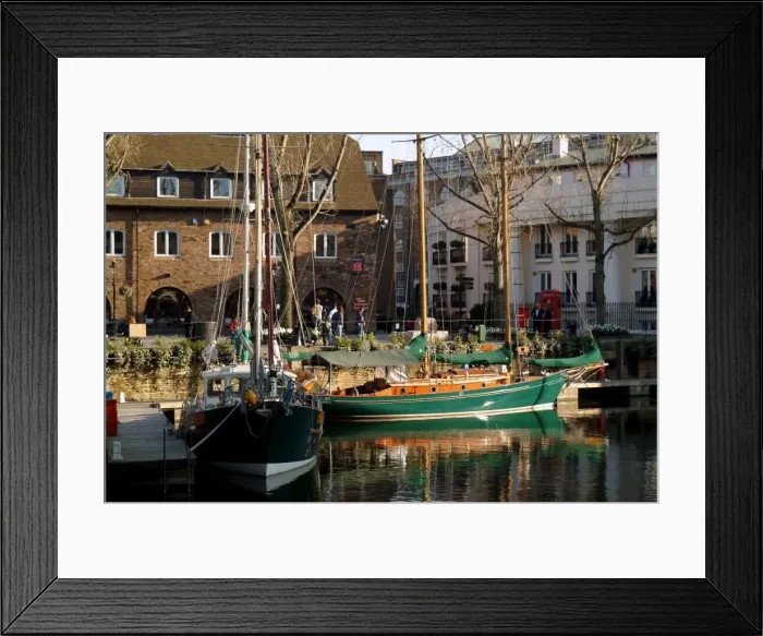 Framed Print : St. Katharines Dock, London, England, United Kingdom, Europe Framed Print : St. Katharines Dock, London, England, United Kingdom, Europe