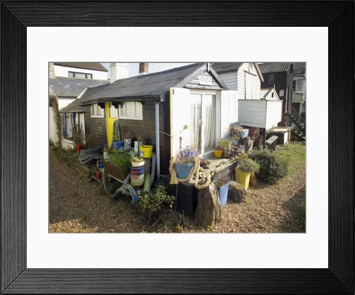 Framed Print : Wooden fishing huts on the seafront, Whitstable, Kent, England, United Kingdom, Europe Framed Print : Wooden fishing huts on the seafront, Whitstable, Kent, England, United Kingdom, Europe