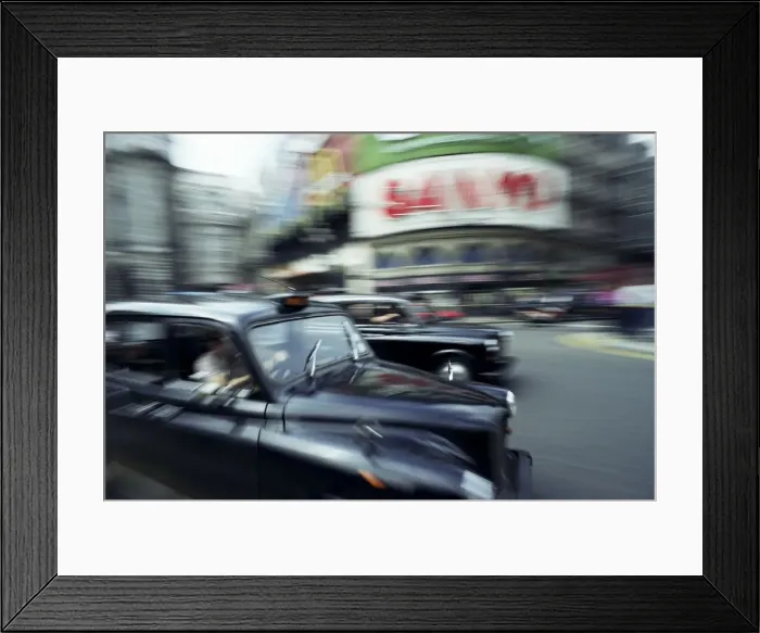 Framed Print : Taxis in Piccadilly Circus, London, England, United Kingdom, Europe Framed Print : Taxis in Piccadilly Circus, London, England, United Kingdom, Europe