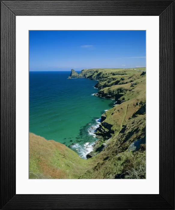 Framed Print : Coastline at Bossiney, near Tintagel, Cornwall, England, UK, Europe Framed Print : Coastline at Bossiney, near Tintagel, Cornwall, England, UK, Europe