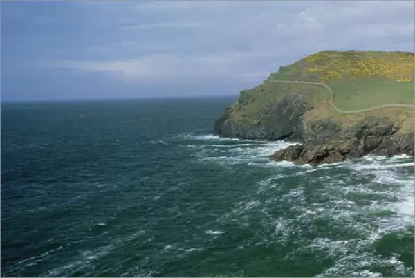 Kellan Head from coast path near Port Quin, north Cornwall, England, United Kingdom