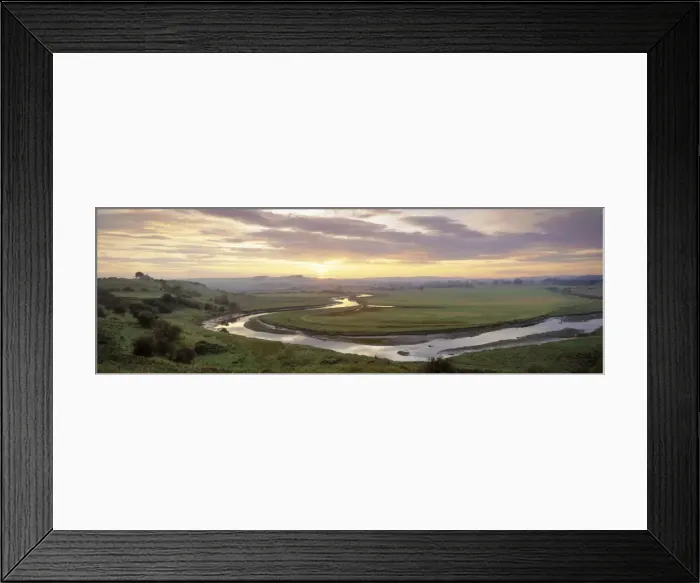 Framed Print : Meandering River Aln at sunset, Foxton, near Alnmouth, Northumberland, England, UK Framed Print : Meandering River Aln at sunset, Foxton, near Alnmouth, Northumberland, England, UK