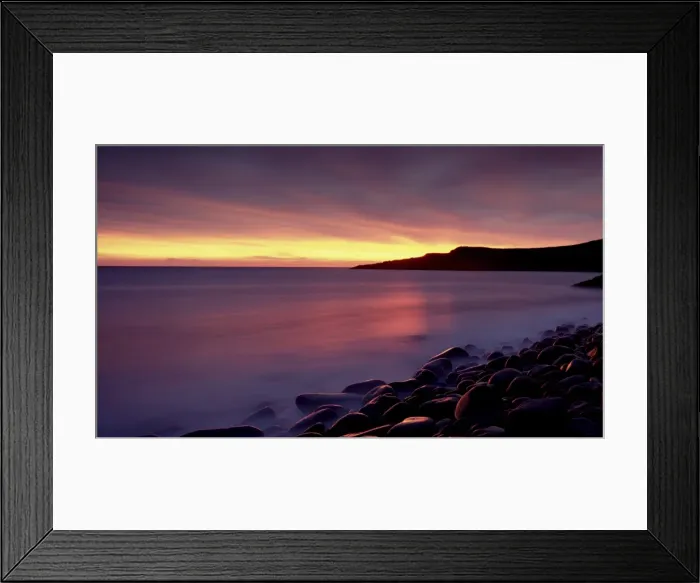 Framed Print : Sunrise over Embleton Bay, near Alnwick, Northumberland, England, United Kingdom, Europe Framed Print : Sunrise over Embleton Bay, near Alnwick, Northumberland, England, United Kingdom, Europe