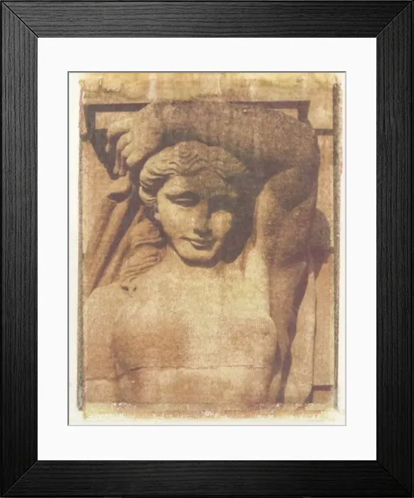 Framed Print : Polaroid Image Transfer of carved stone figure against stone wall, Blenheim Palace Framed Print : Polaroid Image Transfer of carved stone figure against stone wall, Blenheim Palace