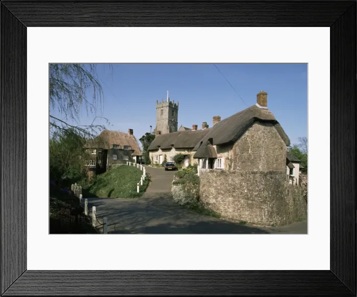 Framed Print : Godshill village, Isle of Wight, England, United Kingdom, Europe Framed Print : Godshill village, Isle of Wight, England, United Kingdom, Europe