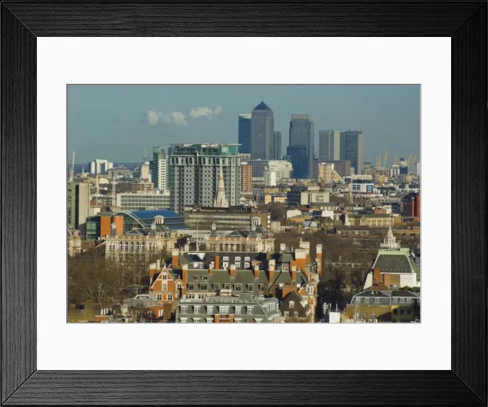 Framed Print : Skylines with Canary Wharf and offices, London, England, United Kingdom, Europe Framed Print : Skylines with Canary Wharf and offices, London, England, United Kingdom, Europe