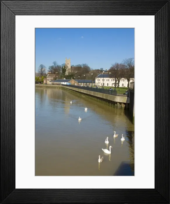 Framed Print : Medway and church, Chatham, Kent, England, United Kingdom, Europe Framed Print : Medway and church, Chatham, Kent, England, United Kingdom, Europe
