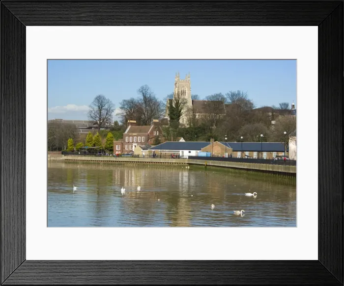 Framed Print : Medway and church, Chatham, Kent, England, United Kingdom, Europe Framed Print : Medway and church, Chatham, Kent, England, United Kingdom, Europe
