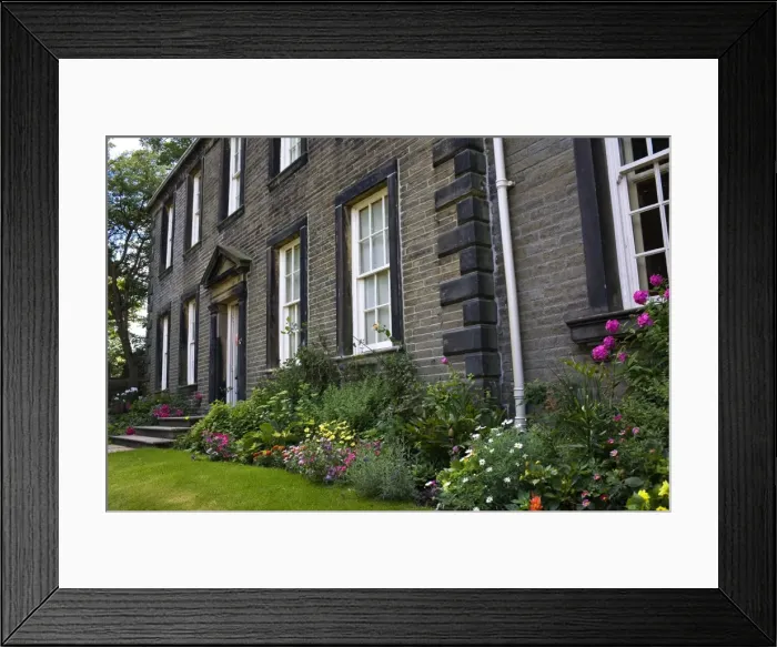 Framed Print : The Bronte Parsonage, Haworth, Bronte Country, West Yorkshire, England Framed Print : The Bronte Parsonage, Haworth, Bronte Country, West Yorkshire, England