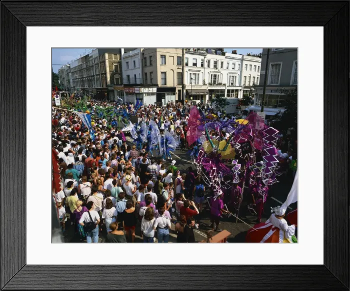 Framed Print : Colourful parade at the Notting Hill Carnival, Notting Hill, London, England Framed Print : Colourful parade at the Notting Hill Carnival, Notting Hill, London, England