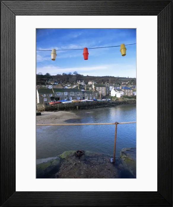 Framed Print : Christmas lights, Mousehole, Cornwall, England, United Kingdom, Europe Framed Print : Christmas lights, Mousehole, Cornwall, England, United Kingdom, Europe