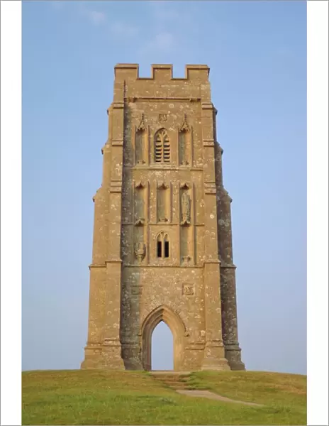The tower, Glastonbury Tor, Glastonbury, Somerset, England, UK