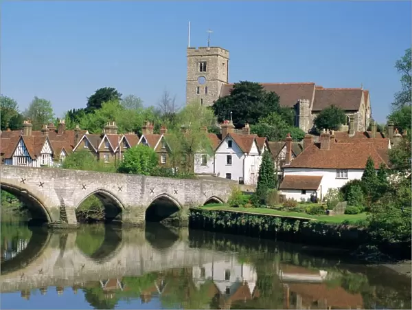 Aylesford and the River Medway near Maidstone, Kent, England, UK, Europe
