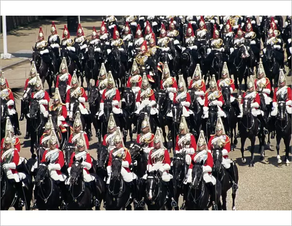 Horse Guards at Trooping the Colour, London, England, United Kingdom, Europe