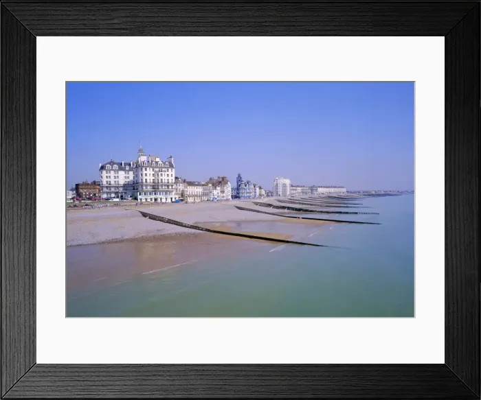 Framed Print : Beach at Eastbourne, Sussex, England Framed Print : Beach at Eastbourne, Sussex, England