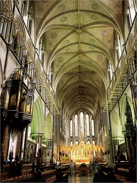 Interior of Worcester cathedral, Worcester, Hereford & Worcester, England