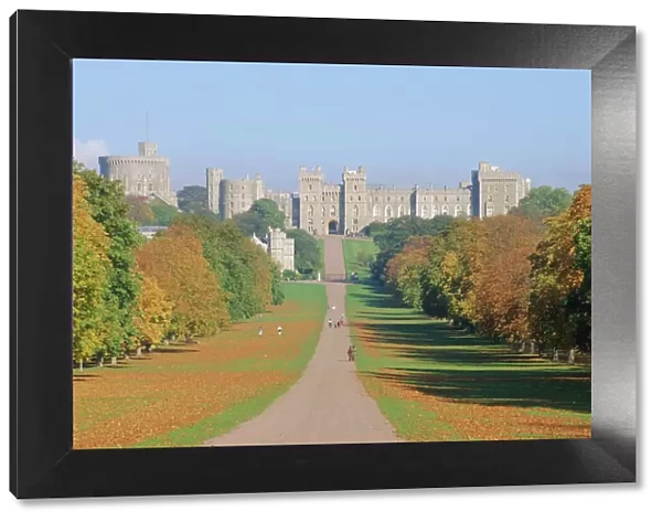 The Long Walk and Windsor Castle, Windsor, Berkshire, England, UK