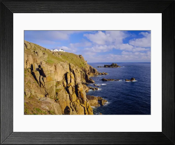 Framed Print : Lands End, Cornwall, England Framed Print : Lands End, Cornwall, England