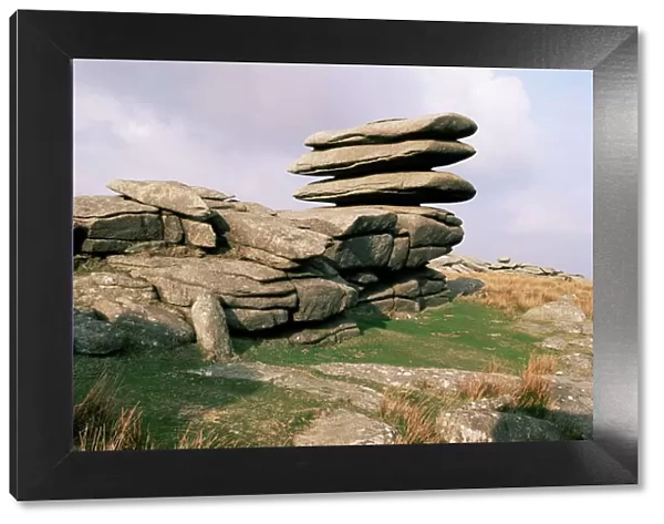 Rough Tor Rocks, Bodmin Moor, near Camelford, Cornwall, England, United Kingdom, Europe
