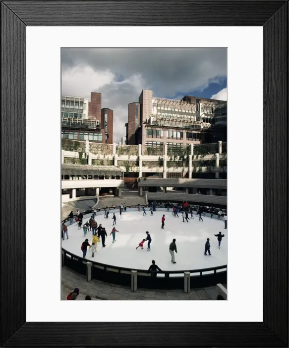 Framed Print : Open air ice rink, Broadgate, City of London, London, England, United Kingdom, Europe Framed Print : Open air ice rink, Broadgate, City of London, London, England, United Kingdom, Europe