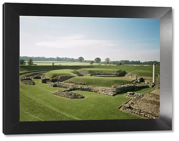 Roman theatre, St. Albans, Hertfordshire, England, United Kingdom, Europe