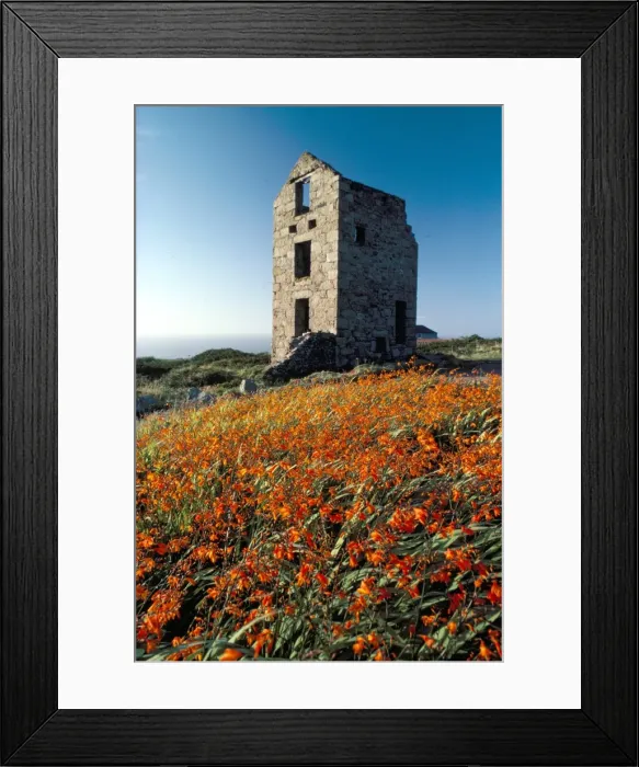 Framed Print : Disused tin mine building near Zennor, Cornwall, England, United Kingdom, Europe Framed Print : Disused tin mine building near Zennor, Cornwall, England, United Kingdom, Europe